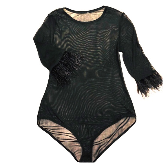 zara mesh bodysuit